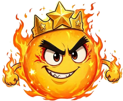 Blaze, Fire Baby Strike Leader with a star crown